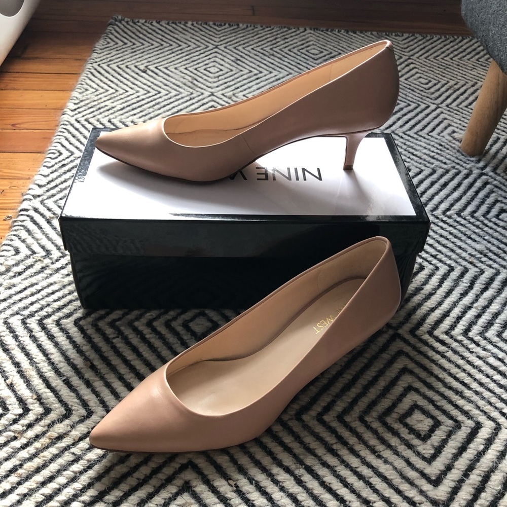 Nine West nude heels